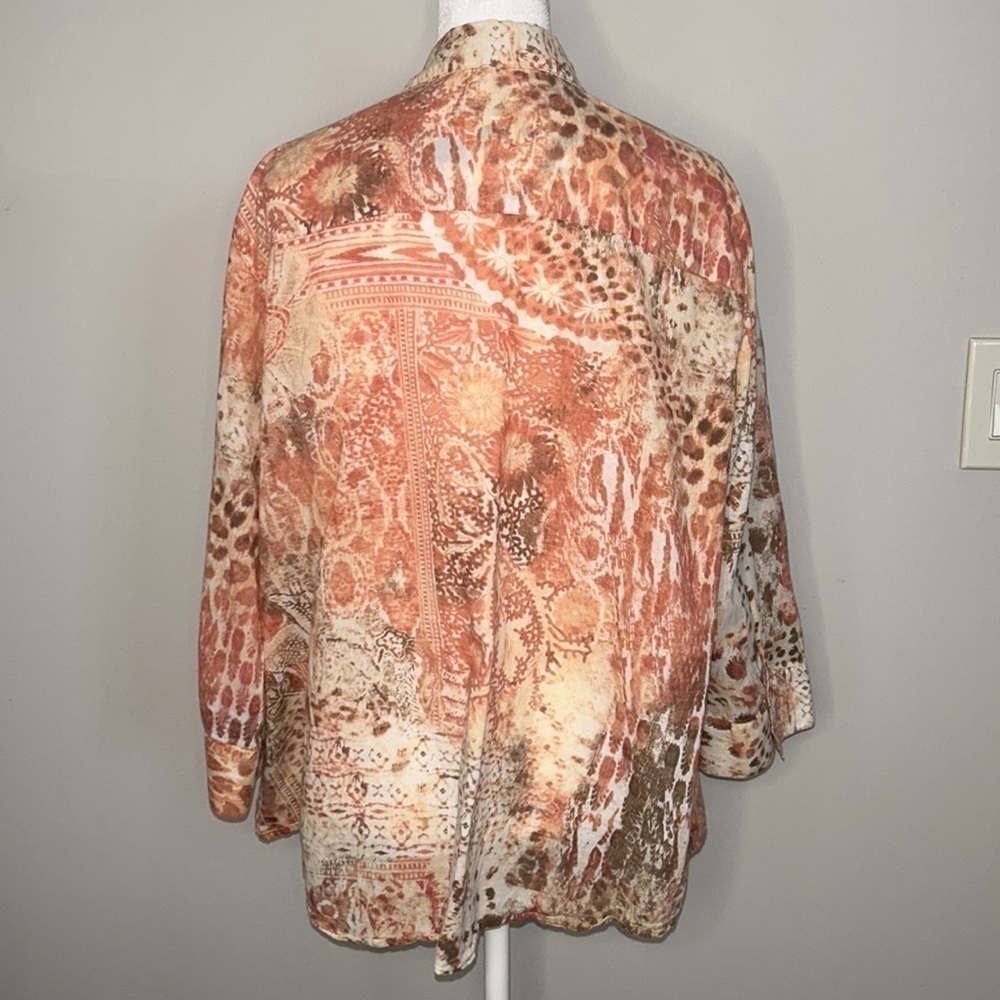 Gorgeous Chico's Bohemian Top Size 3 - Picture 6 of 8
